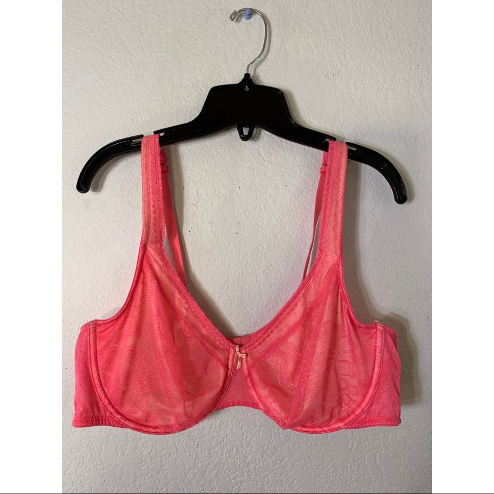 Cacique Unlined Hot Pink Bra